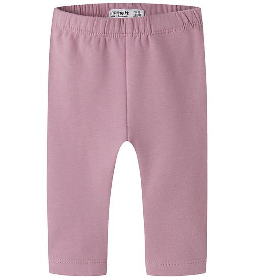 Name It Leggings m. Fleece - NbfNavina - Lilas