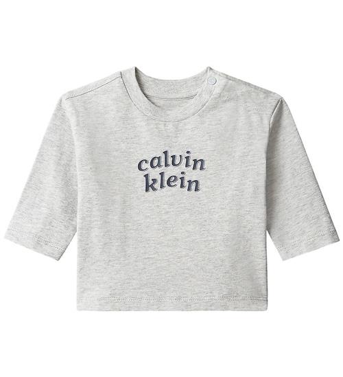 Calvin Klein Bluse - Platinum Heather