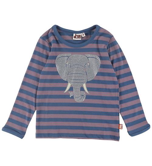 DYR-Cph Bluse - Dyrhedding - Dark Grey Blue/Grey Plum Elefant m.