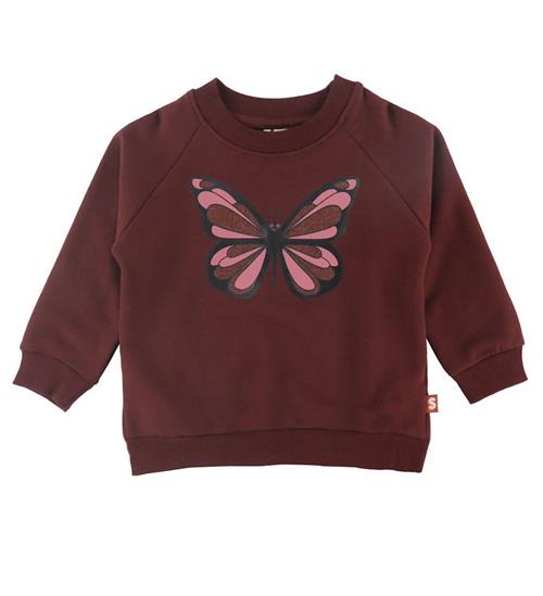DYR Sweatshirt - DyrBellow - Dark Cherry Sommerfugl