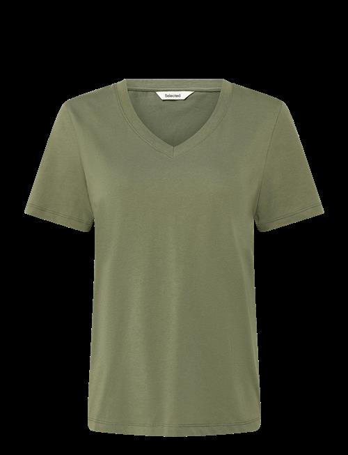 Selected | Slwessential Ss V-Neck Tee Noos | XL