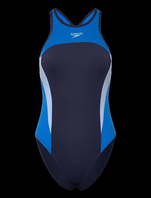 Speedo | Womens High Neck Splice Cross Back Swimsuit | 48