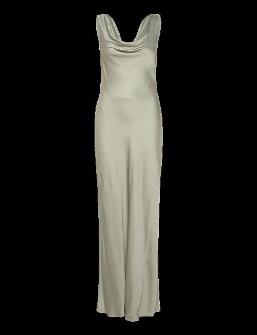 Malina | Leah Cowl Neck Satin Maxi Dress | XL