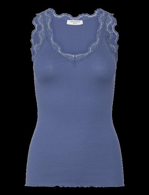 Rosemunde | Rwbeatha Silk Sl V-Neck Lace Top | L