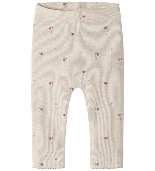 Name It Leggings - NbfNabila - Rib - Peyote Melange