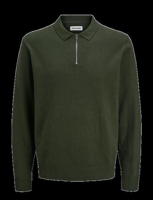 Jack & Jones | Jjeemil Knit Polo Half Zip Ls Noos | XL