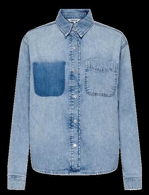 ONLY | Onlcatania Ls Fade Pocket Dnm Shirt Soo | XS