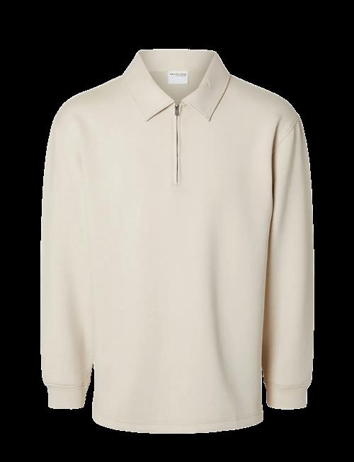 Selected | Slhrelax-Emanuel Soft Polo Zip Sweat Ex | M