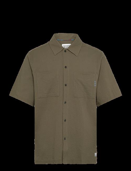 Scotch & Soda | Relaxed Fit Short Sleeve Seersucker Shirt | S