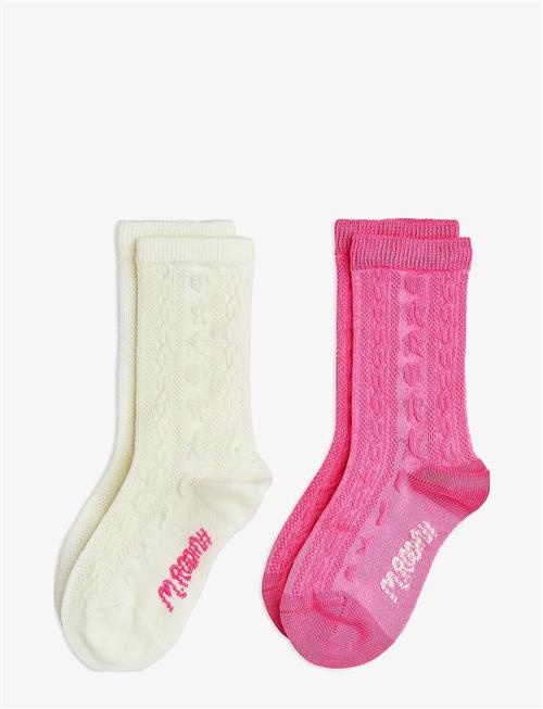 Mini Rodini | Textured 2-Pack Socks | 13-15