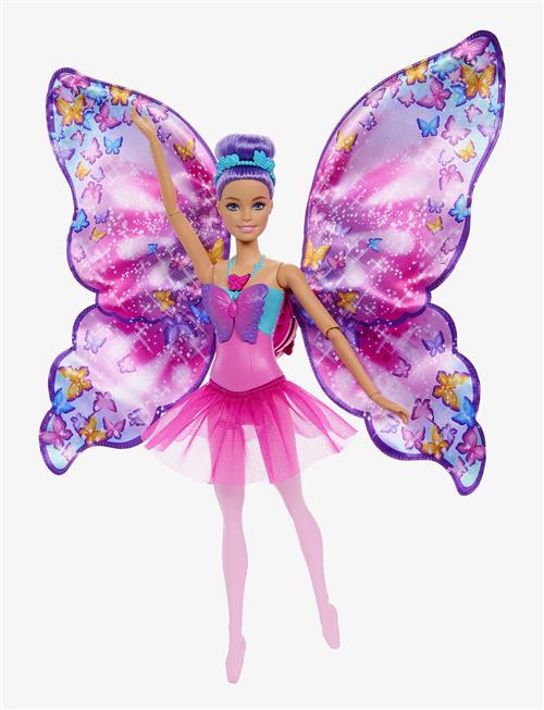 Barbie | Dance And Flutter Doll With 2-In-1 Transformation From Dancer To Butterfly, Purple Hair | ONE SIZE