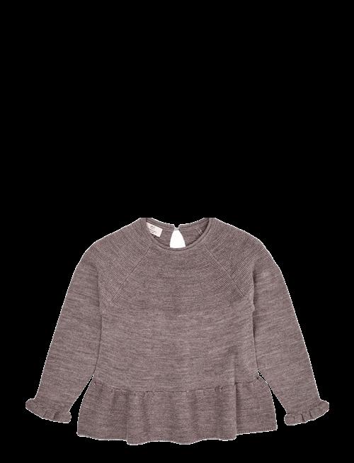 Copenhagen Colors | Merino Knit Blouse With Frill | 116