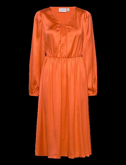 Vila | Vipetia L/S V-Neck Mid Calf Dress/Dc | 38