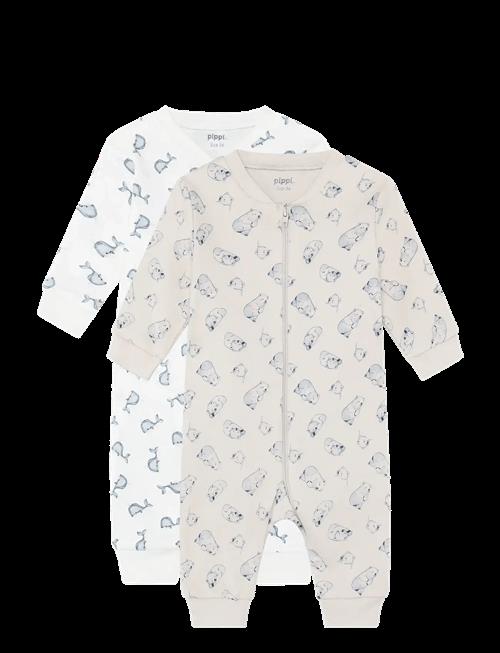 Pippi | Nightsuit -Zipper (2-Pack) | 68