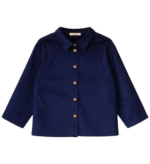 Fliink Skjorte - Fløjl - Dolly - Insignia Blue