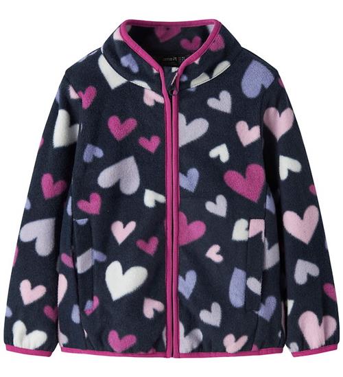 Name It Fleecejakke - Noos - NmfMeeko - Dark Sapphire/Hearts