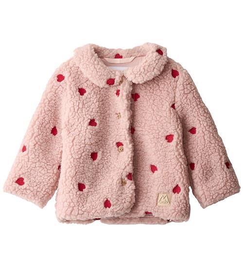 Molo Fleecejakke - Teddy - Ursula - Red Hearts Soft
