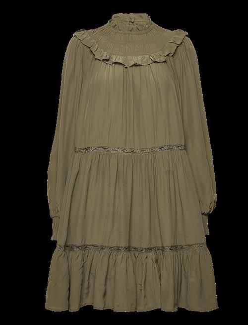 Scotch & Soda | Smocked And Tiered Long Sleeved Dress | S