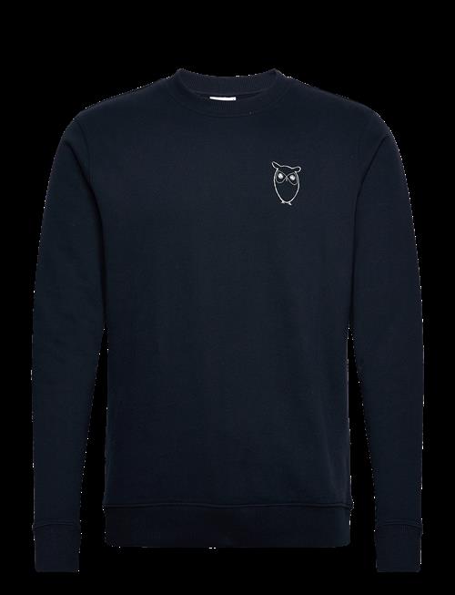 Knowledge Cotton Apparel | Elm Small Print Owl Sweat - Gots/Ve | L
