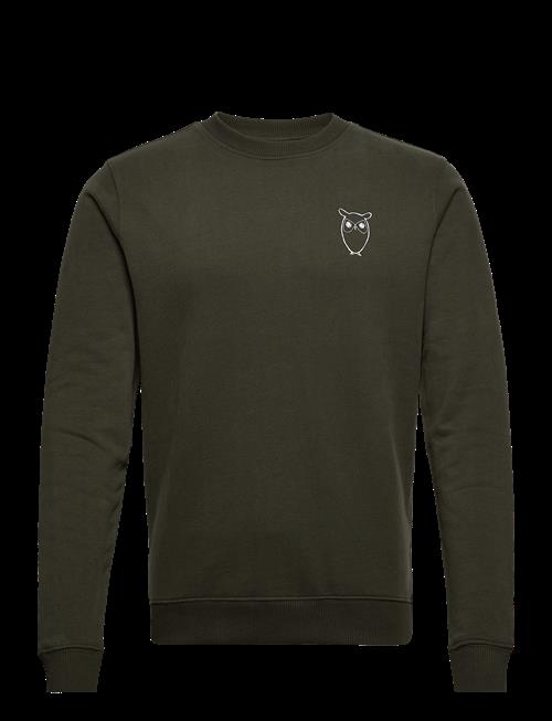 Knowledge Cotton Apparel | Small Owl Chest Print Sweat. - Gots/Vegan | L