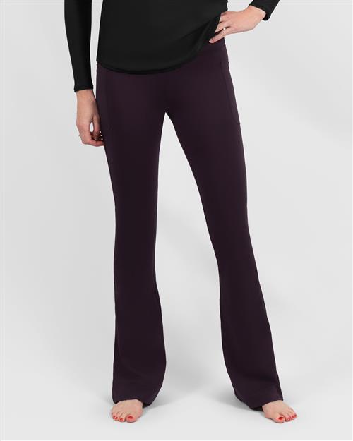 Maya Deep Plum Flared Leggings - Tall