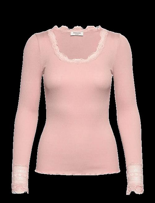 Rosemunde | Rwbenita Silk Ls O-Neck Lace T-Shirt | L