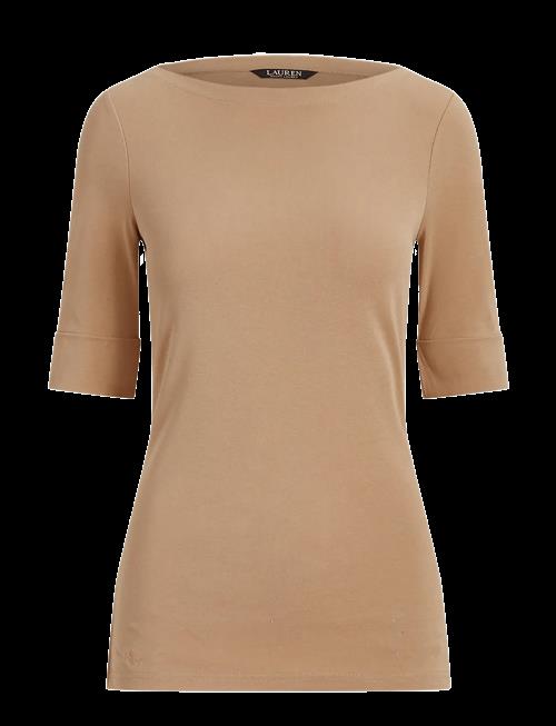 Lauren Ralph Lauren | Stretch Cotton Boatneck Tee | XL