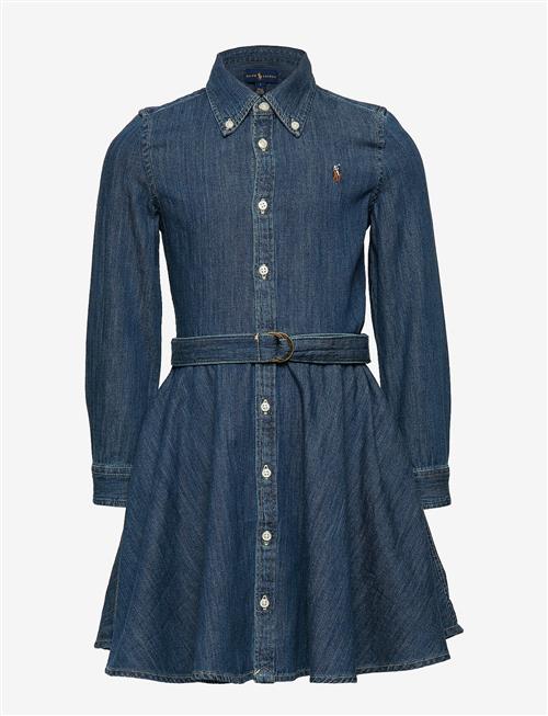 Ralph Lauren Kids | Belted Cotton Denim Shirtdress | 109-116