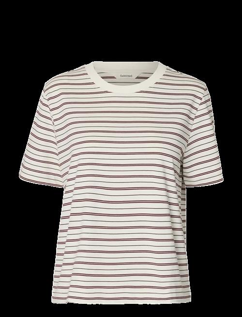 Selected | Slwessential Ss Striped Boxy Tee Noos | L