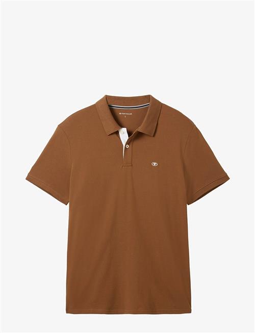 Se Tom Tailor | Basic Polo With Contrast | L hos Booztlet