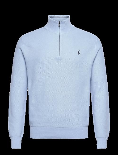 Polo Ralph Lauren | Mesh-Knit Cotton Quarter-Zip Sweater | XS