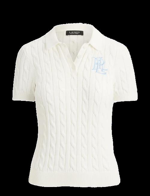 Lauren Ralph Lauren | Cable-Knit Cotton Polo Sweater | S