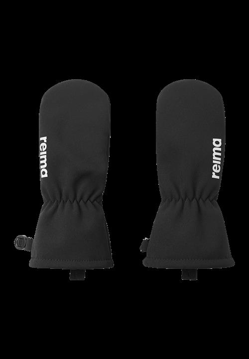 Reima Osaten Softshell Vanter Black  Black 6-8 Y  Sort  6-8 år  Drenge, Piger