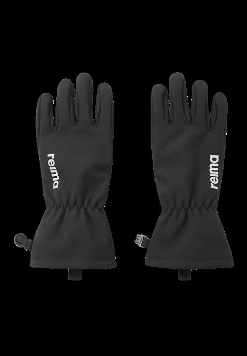 Reima Tehden Softshell Handsker Black  Black-4-6 Y  Sort  4-6 år  Drenge, Piger