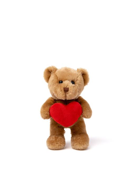 Teddykompaniet Theo Med Hjerte Bamse Brown  Brown One Size  Brun  One Size  Drenge, Piger