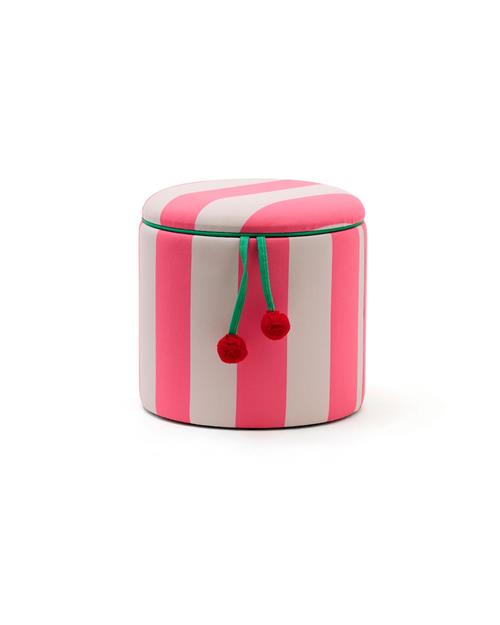 Kid's Concept Puf Med Opbevaring Pink  Pink-OS  Lyserød  One Size  Drenge, Piger