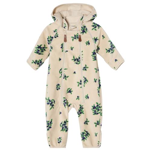 Kuling Livigno Vindtæt Fleece-overalls Foggy White Blueberry  Foggy White Blueberry-98 cm  Hvid  98 cm  Drenge, Piger