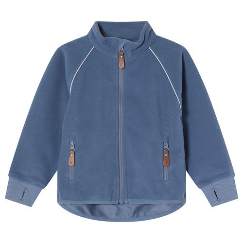 Kuling Livigno Vindfleecejakke Flintstone Blue  Flintstone Blue-116 cm  Blå  116 cm  Drenge, Piger