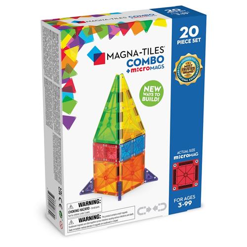 Magna-Tiles MAGNA-TILES MicroMAGS Combo-sæt 20 Stk. Multi  Multi-3 Years+  Grøn  One Size 3+ Years Drenge, Piger