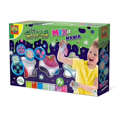 SES Creative Slime - Mix It Mania Green One Size  Grøn  One Size 5 Years + Drenge, Piger