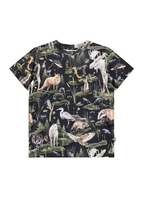 Molo Ralphie T-Shirts Short Sleeves Forest Fauna Forest Fauna 92 cm  Grøn  92 cm  Drenge