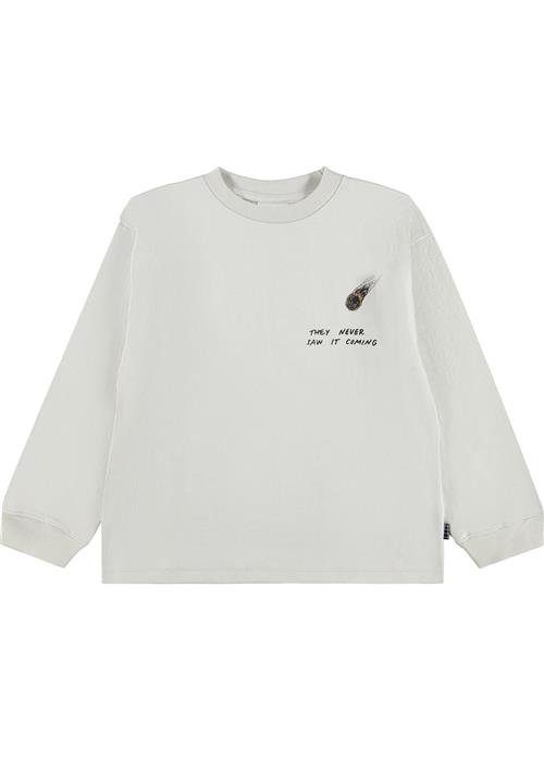 Molo Rube T-Shirts Long Sleeves Tech Dino Tech Dino 116 cm  Hvid  116 cm  Drenge