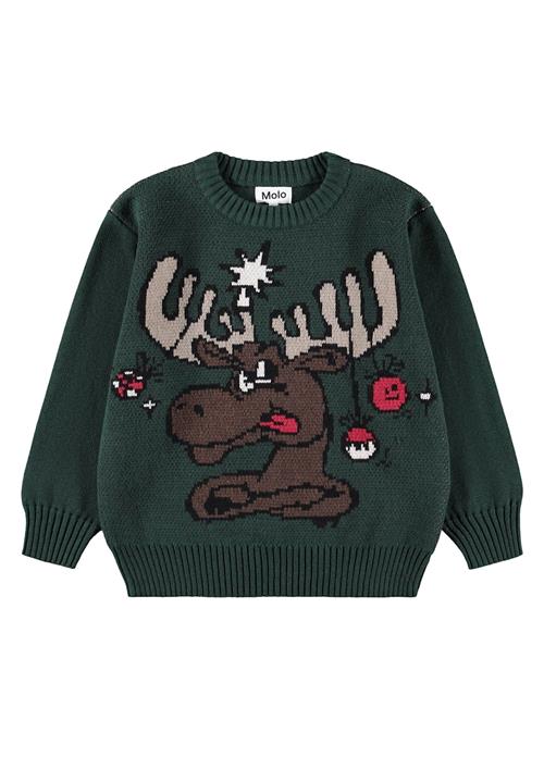 Molo Bello Jumper Christmas Moose Christmas Moose 158/164 cm  Grøn  158/164 cm  Drenge