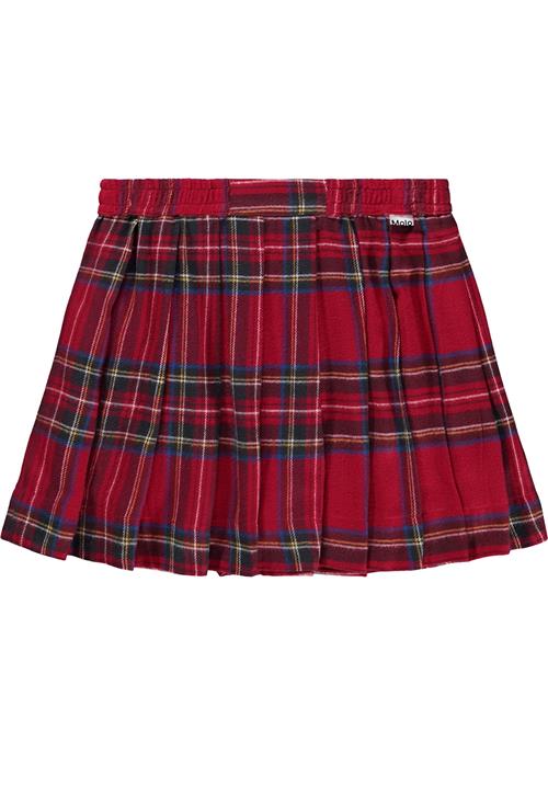 Molo Breeta Skirt Holiday Check Holiday Check 158/164 cm  Rød  158/164 cm  Piger
