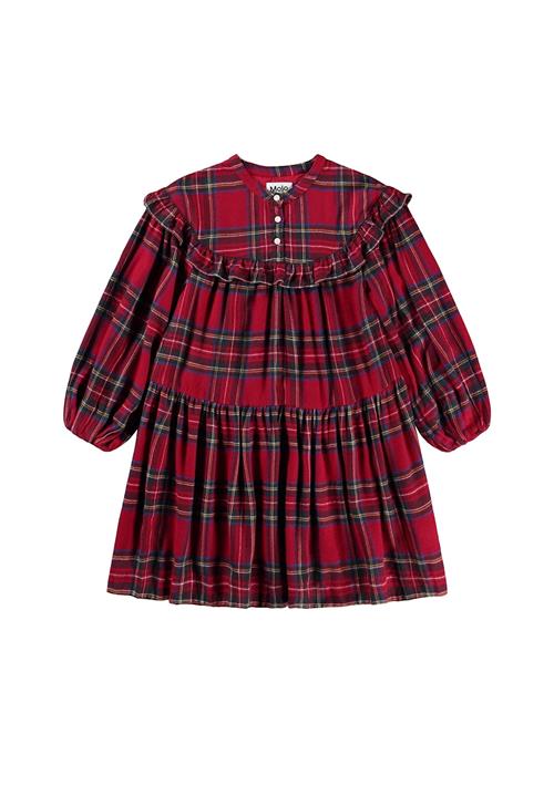 Molo Cibbe Dress Ls Holiday Check Holiday Check 146/152 cm  Rød  146/152 cm  Piger