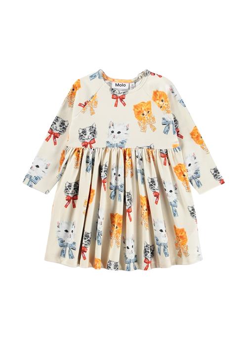 Molo Charmaine Dress Ls Retro Kittens Retro Kittens 104 cm  Creme  104 cm  Piger