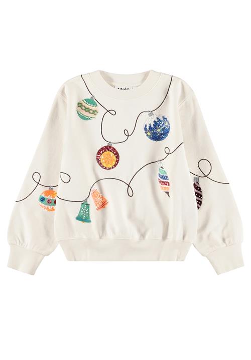Molo Marge Sweat Shirt Holiday Magic Holiday Magic 104 cm  Hvid  104 cm  Piger