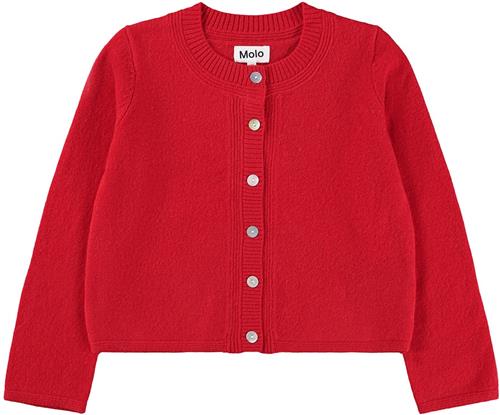 Molo Giovanna Cardigan Ruby Red  Ruby Red 134/140 cm  Rød  134/140 cm  Piger
