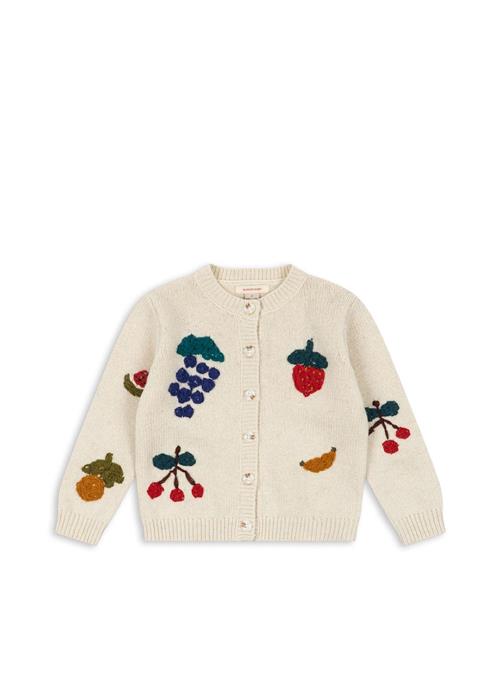 Konges Sløjd Fruity Cardigan Summer Sand  Summer Sand-12M  Hvid  12 måneder  Piger