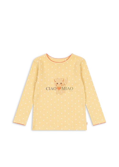 Konges Sløjd Minnie T-shirt Med Lange Ærmer Dot Golden  Dot Golden-4Y  Gul  4 år  Piger